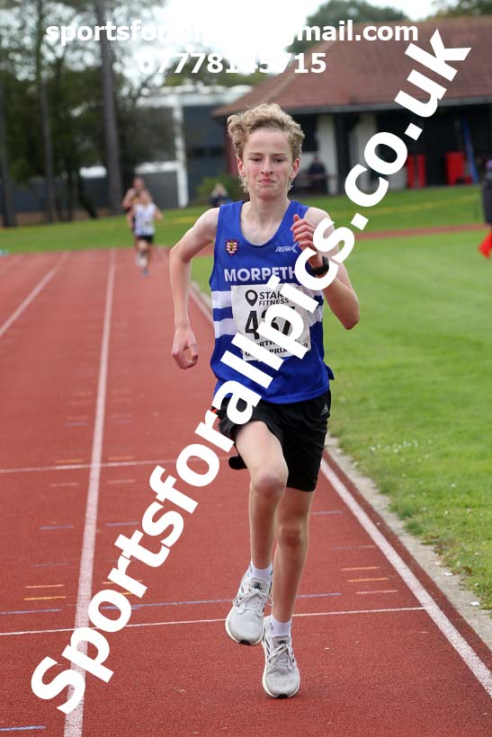 3000 metres, NECAA Open Meeting, Morpeth, Sunday, September 27th. David T. Hewitson/Sports for All Pics